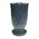 Vase céramique rond bleu