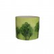 Cache-pot vert avec décor arbres, petit modèle