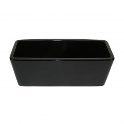 Jardinière céramique carrée noir