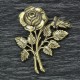 Plaque funéraire en résine noir bronze rose pierres blanches