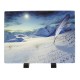 Plaque funéraire en résine avec photo représentant un splendide paysage de montagne
