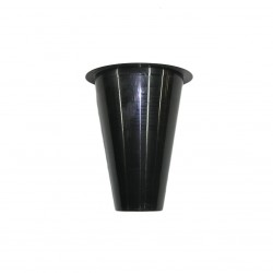 Vase en plastique conique, hauteur 15cm