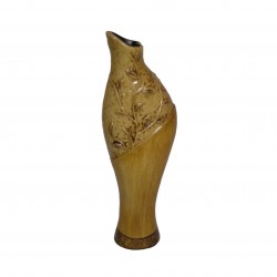 Vase céramique marron