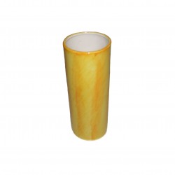 Vase cylindrique jaune gros