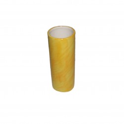 Vase cylindrique jaune